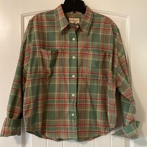 Ralph Lauren Button Down Plaid Shirt Size M
